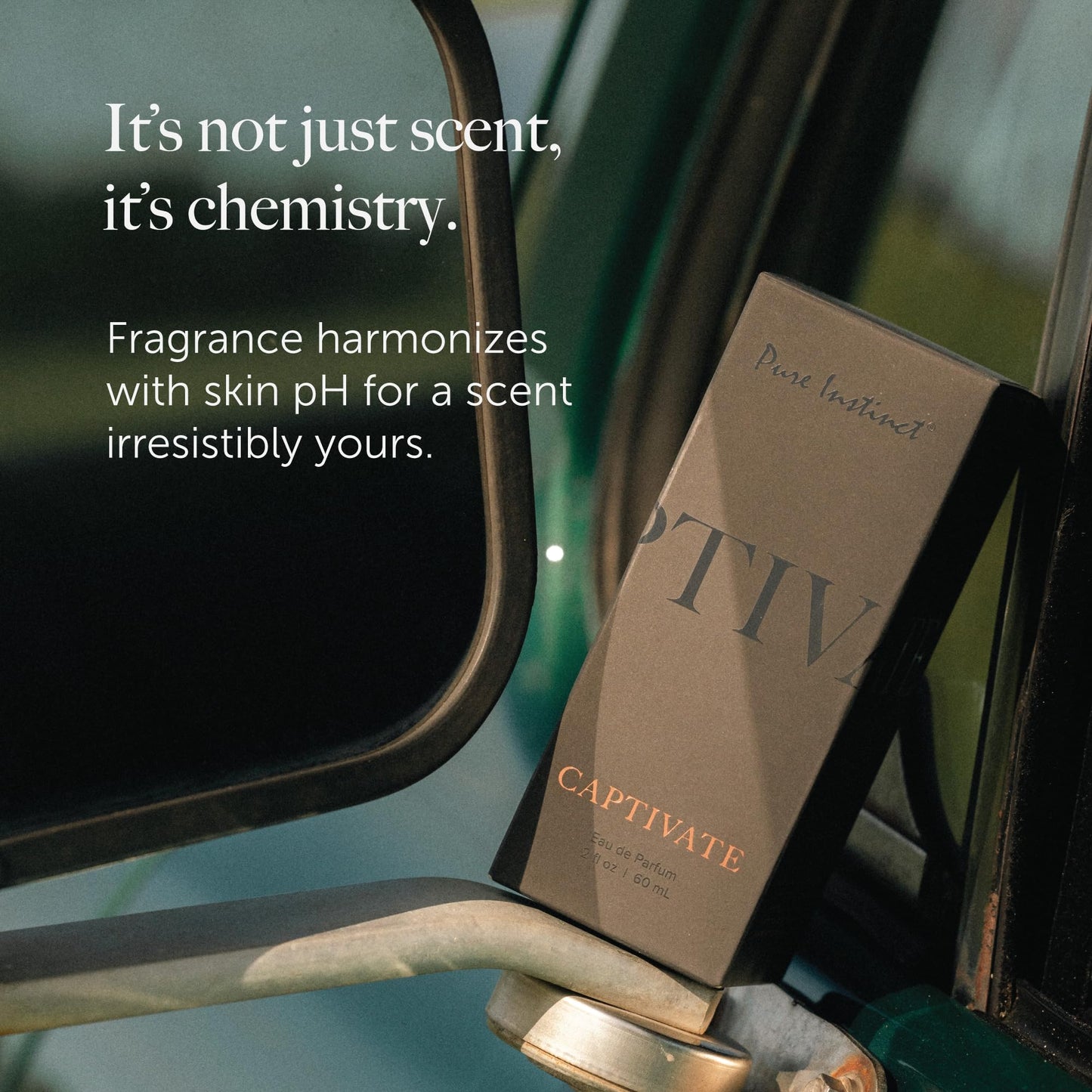 Pure Instinct CAPTIVATE The Original Pheromone Infused Essential Oil Perfume Cologne - Men's Collection - TSA Ready (Spray Bottle 2 Fl. Oz./60mL)
