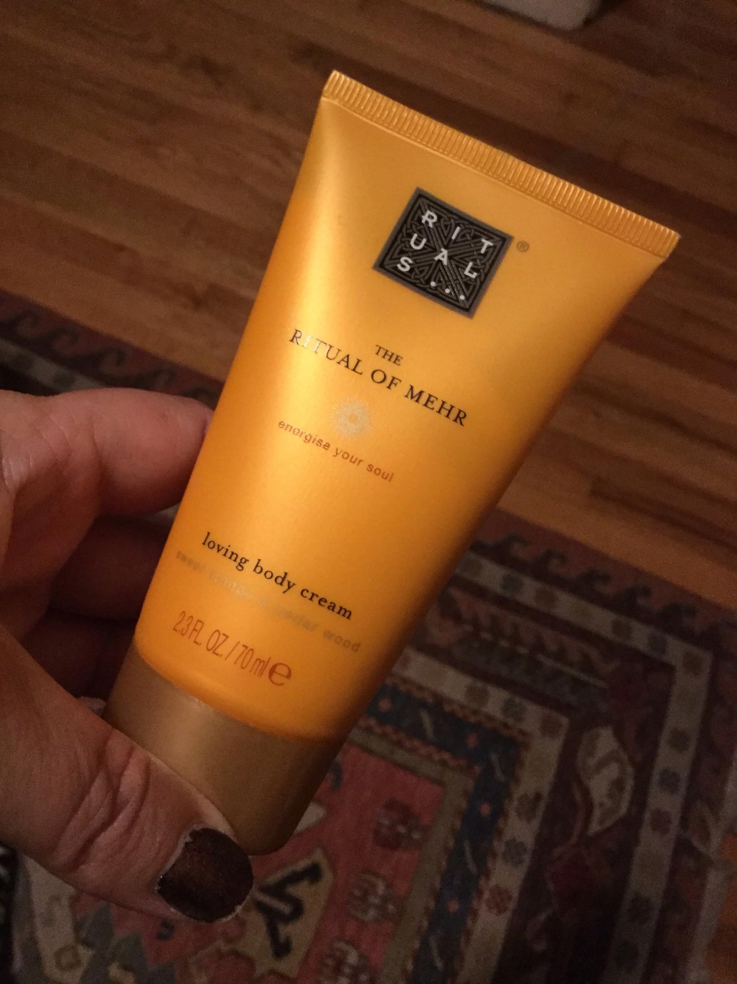 RITUALS The of Mehr Loving Body Cream, sweet orange & cedar wood travel size 2.3 fl oz, 70 mL