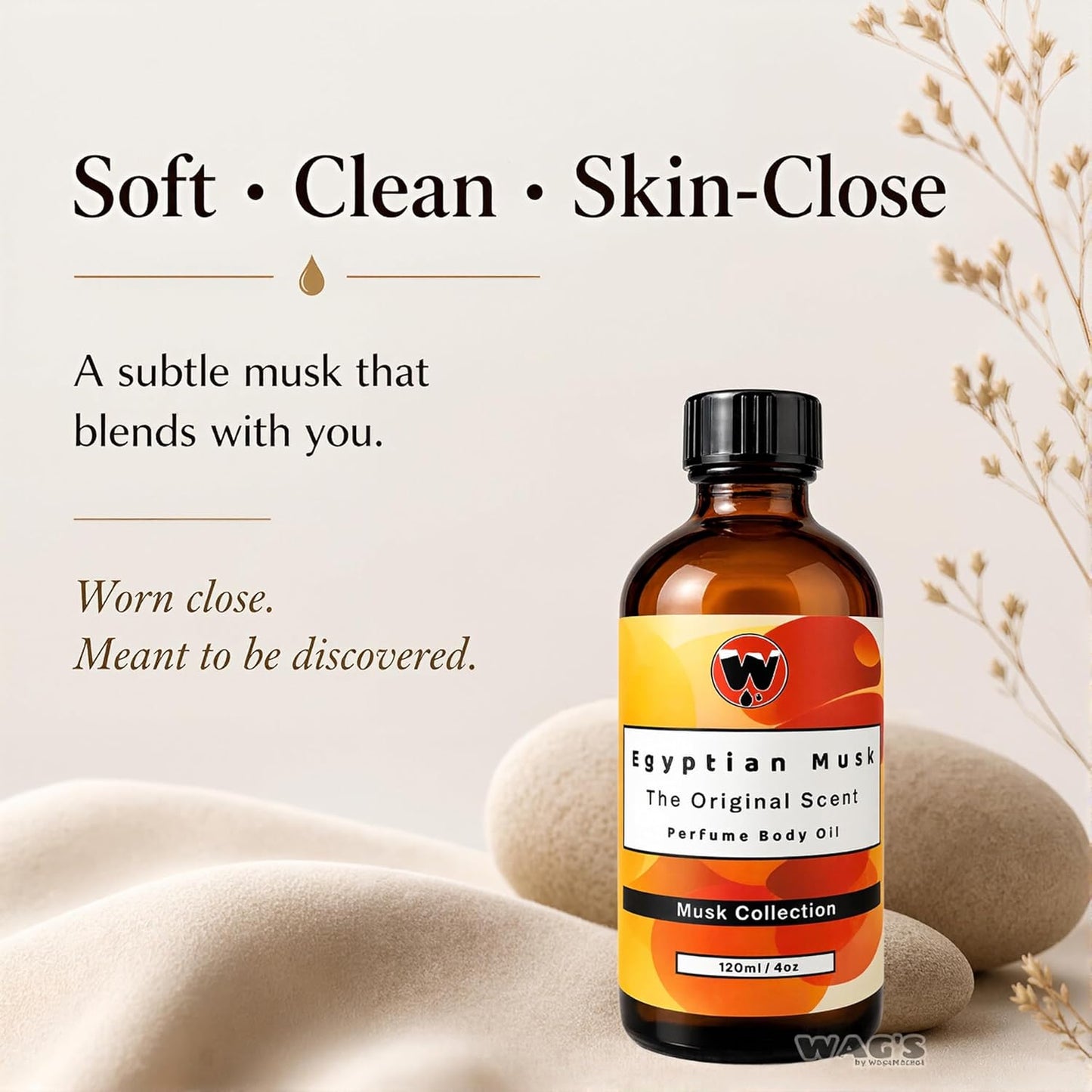 Egyptian Musk Oil - Premium Fragrance Oil in 1oz to 4oz Glass Bottles | Roll-On & Standard Sizes