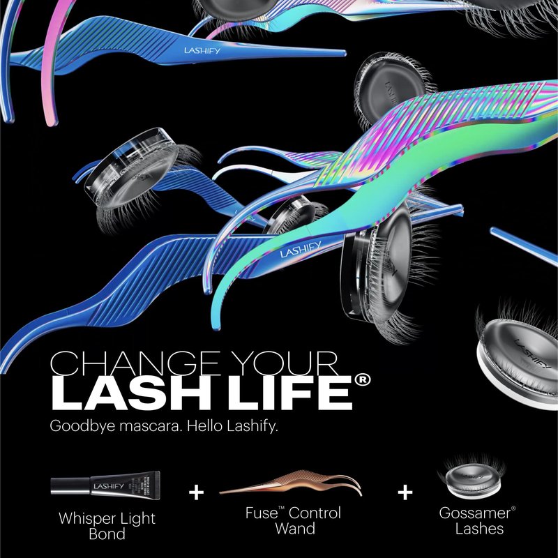 Lashify Melt Away Extra Gentle Dual-Phase Eye Makeup and Bond Remover, 80ml bottle