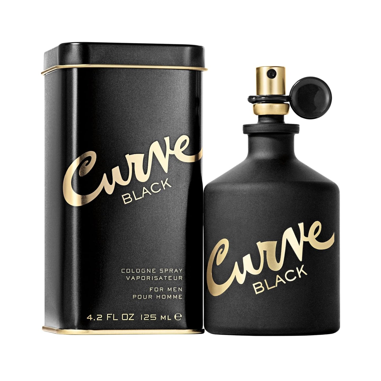 Curve Black Men's Cologne Spray - Casual Day & Night Fragrance, 4.2 Fl Oz