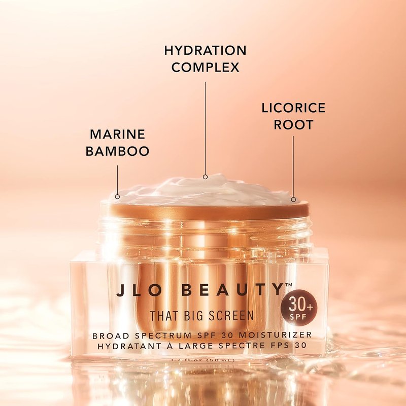 JLO Beauty SPF 30 Face Moisturizer - Lightweight Hyaluronic Acid Sunscreen for Women | 1.7 Fl Oz