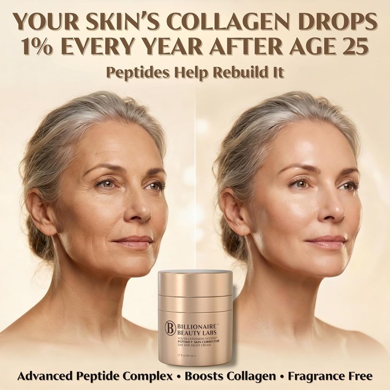 Peptide & Collagen Cream - Firming Anti-Aging Moisturizer for Face & Neck | 1.7 fl oz (50ml)