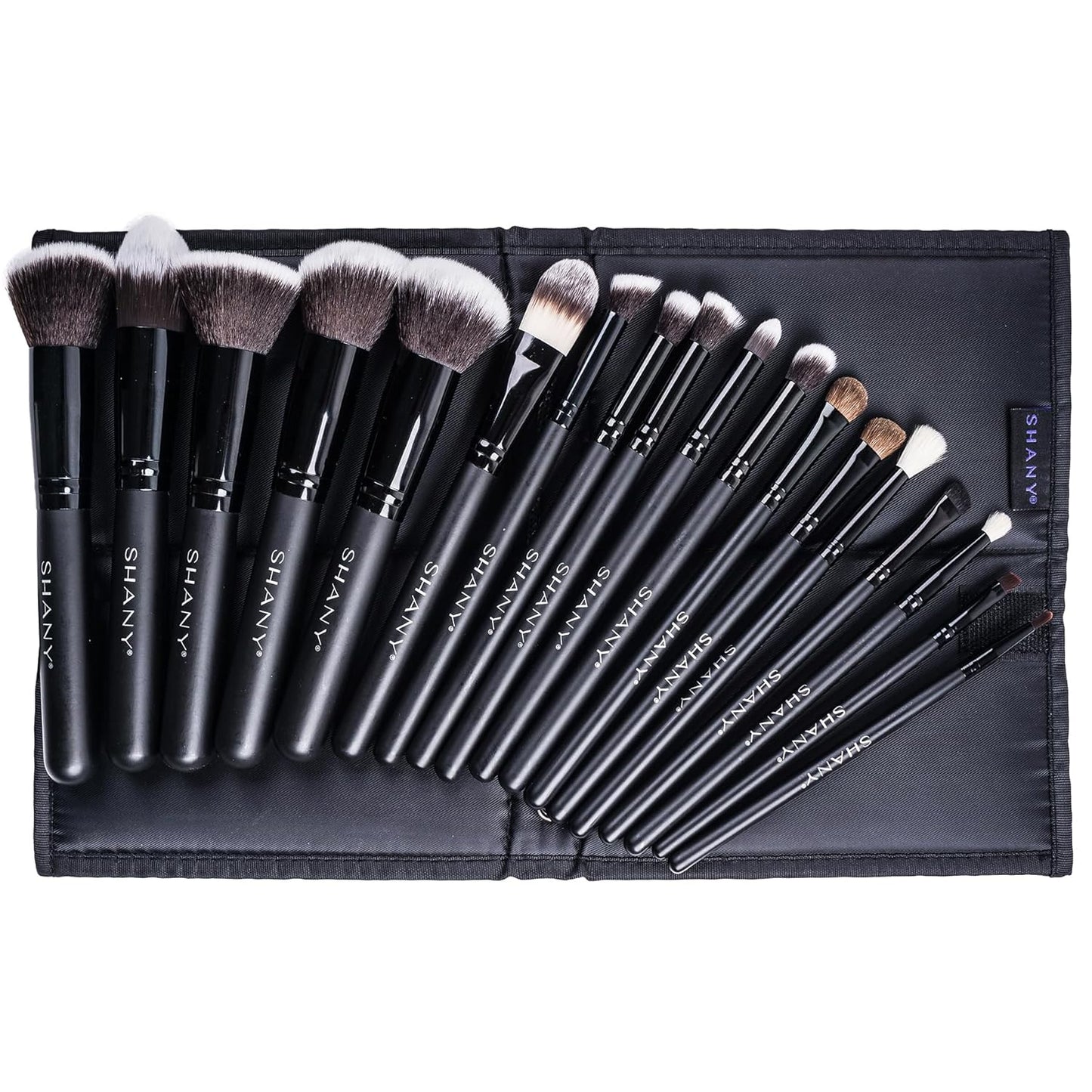 Artisan Kabuki Makeup Brush Set - 18 Pcs Complete Set with Convertible Holder | Premium Quality Brushes