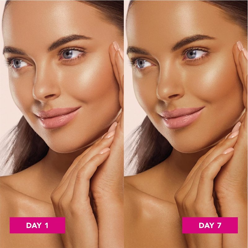 Jergens Natural Glow Self Tanner - Daily Face Moisturizer & SPF 20 Sunscreen | Medium to Deep Skin Tone