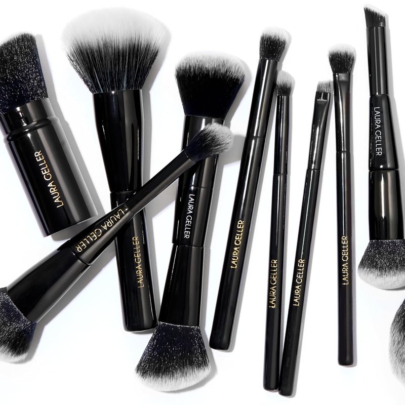 Laura Geller Dual-Ended Blush & Bronzer Brush - Retractable Airbrush Kabuki