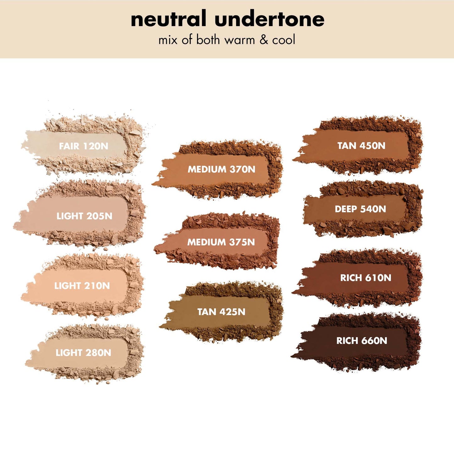 e.l.f. Camo Powder Foundation, Lightweight, Primer-Infused Buildable & Long-Lasting Medium-to-Full Coverage Foundation, Fair 120 N