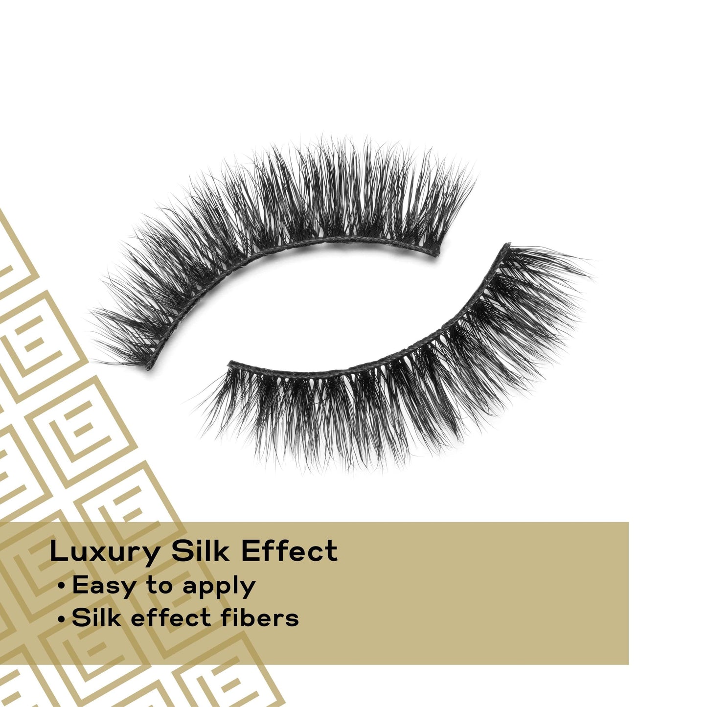 Eylure Luxe Faux Mink Ruby Eyelashes, Reusable Strip Lashes, Silk Effect Fibers, Black, Multipack (4 Pairs)