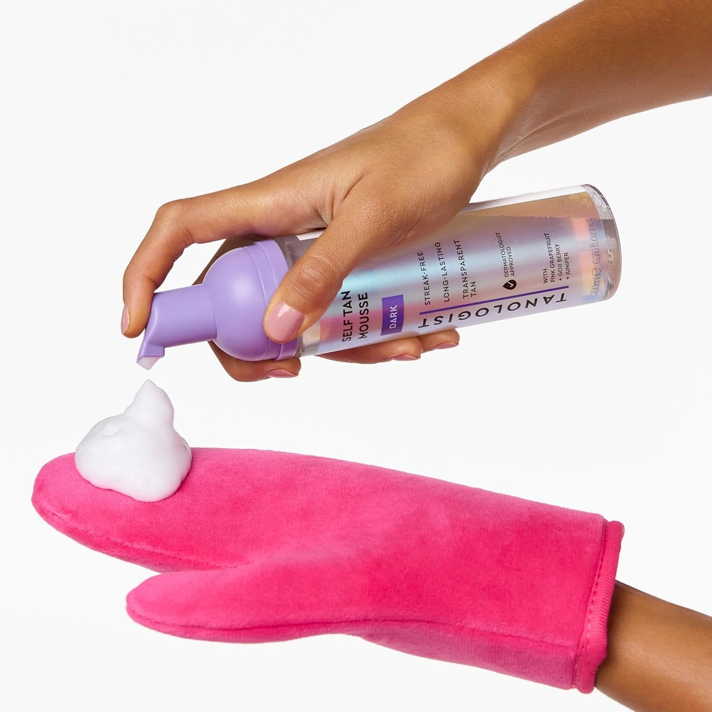 Tanologist Medium Self-Tanning Mousse - Streak-Free Natural Glow | Vegan, 6.76 fl. oz/200 ml