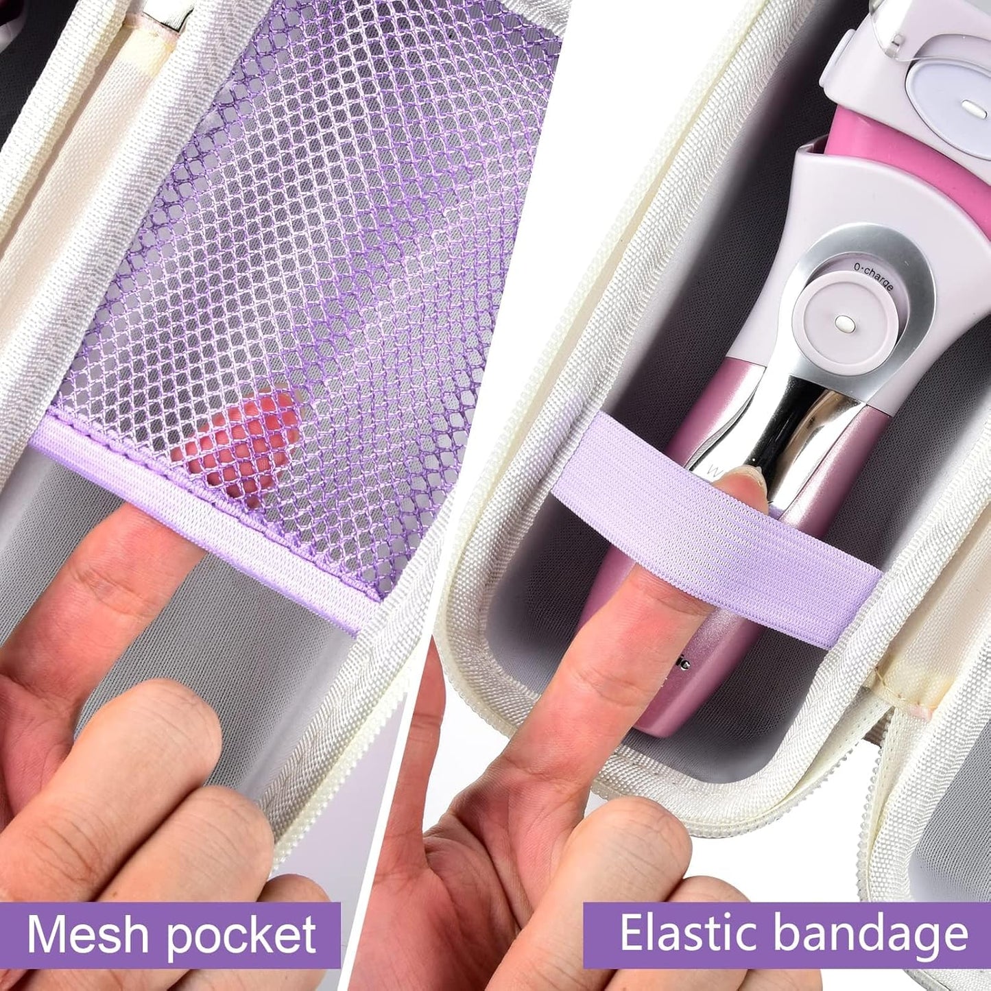 Panasonic Electric Shaver Case - Compatible with ES-AWL8AV/ES-AWL6AG | Durable Purple Holder for Women's Cordless Razor