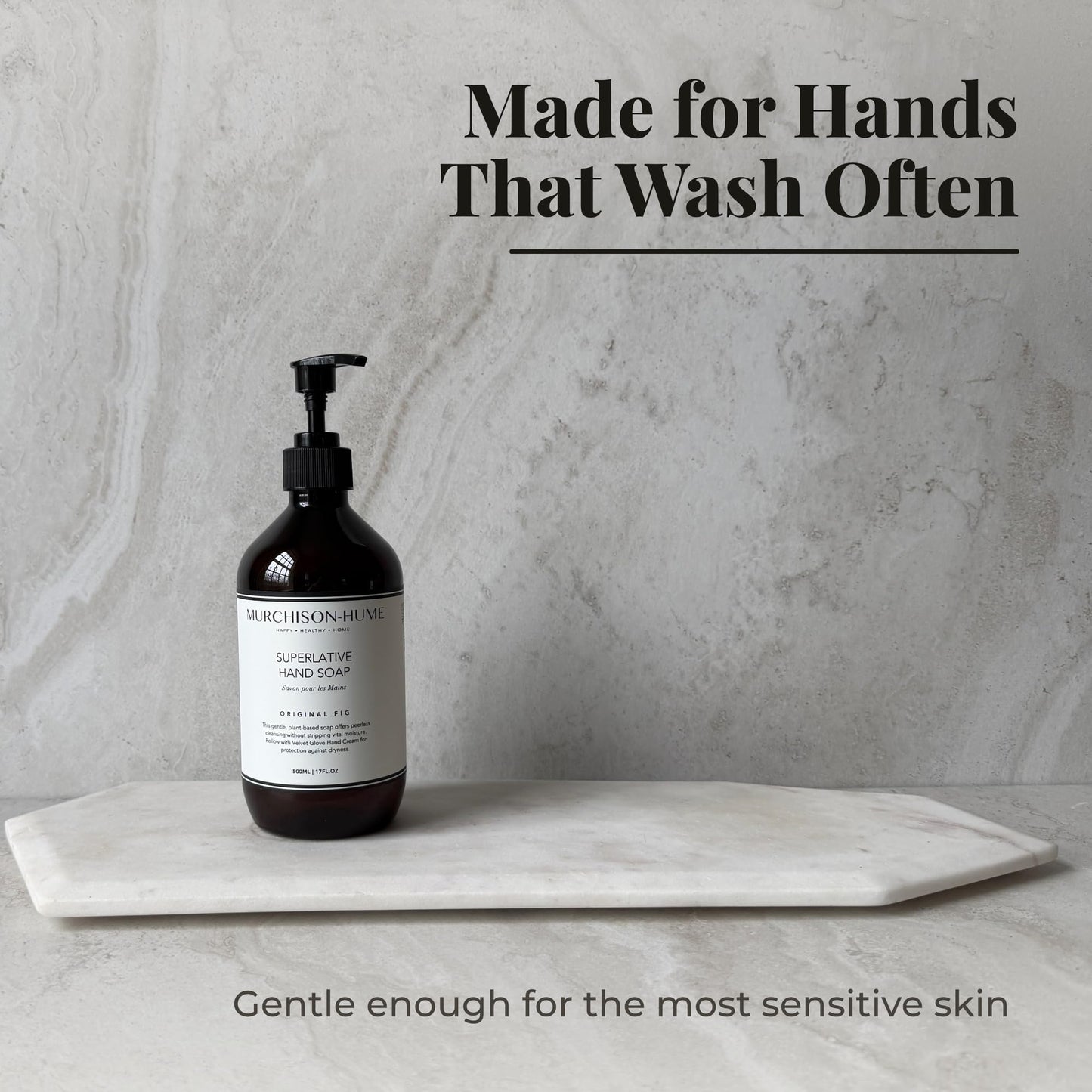 Murchison-Hume Original Fig Hand Soap Refill | Superlative Plant-Based Formula | Eco-Friendly 32 fl oz Refill for Pump Dispenser | SLS-Free, Paraben-Free & Cruelty-Free