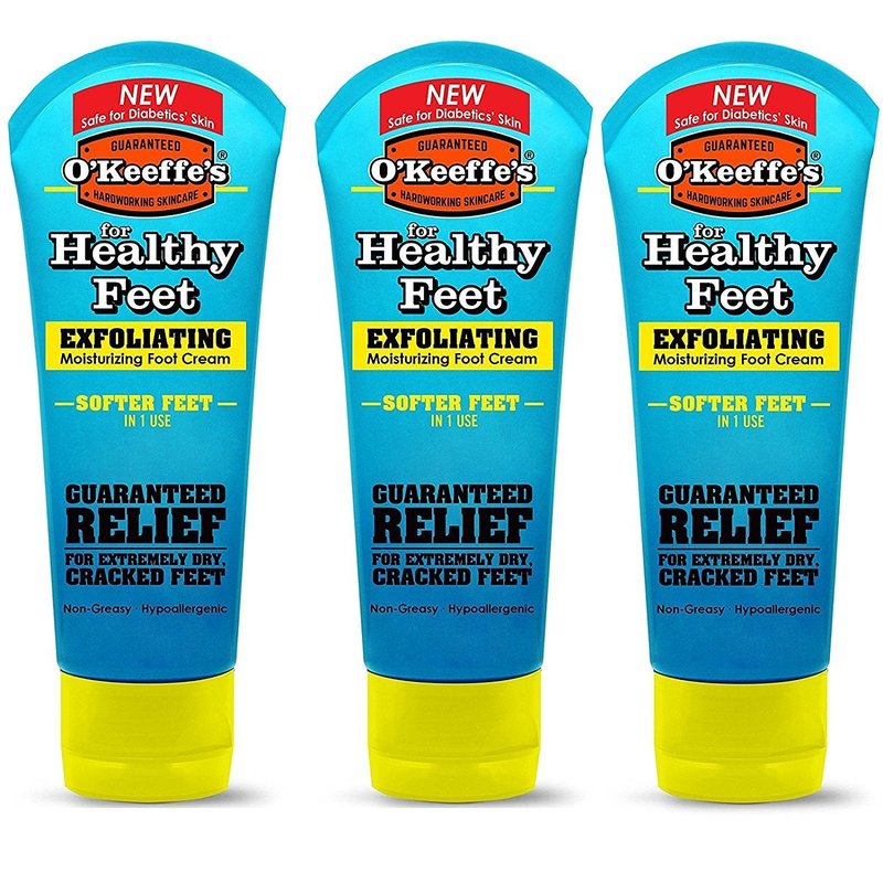 O'Keeffe's Healthy Feet, Intense Renewal Foot Cream, 3 oz. Tube - 3 Pack