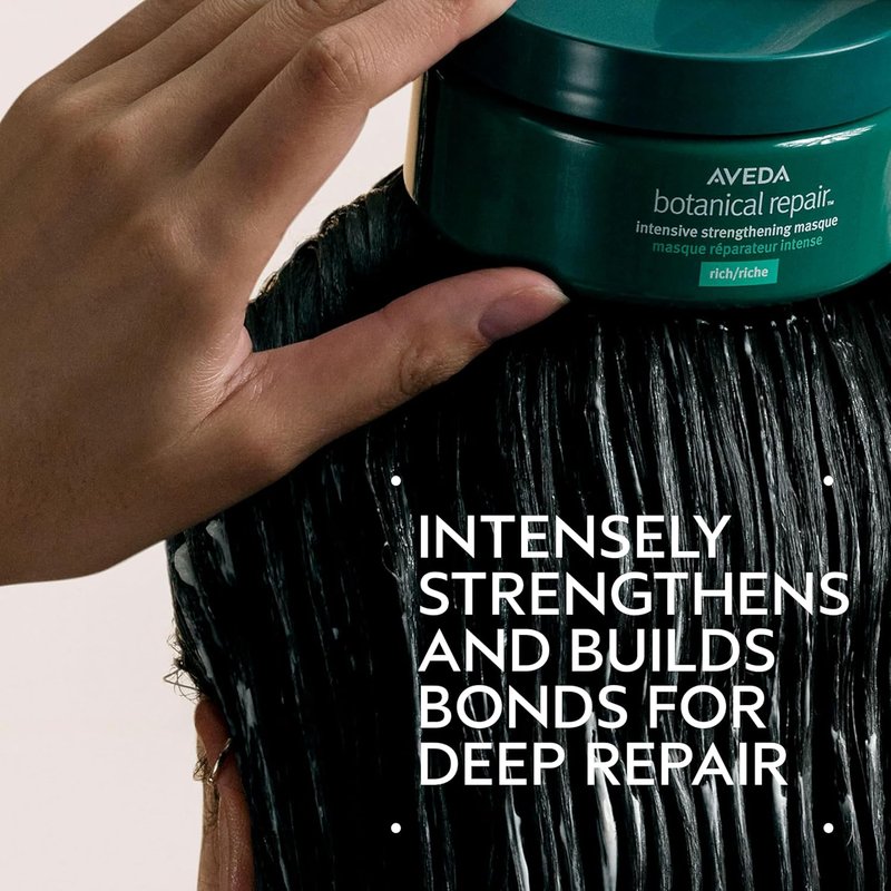 Aveda Botanical Repair Masque - Bond-Building Deep Conditioner for Stronger Hair | 94% Naturally Derived | Ideal for Medium to Thick Hair