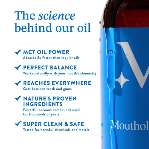 Mouthology Coconut Oil Pulling for Teeth and Gums 16oz (Made in USA), Whitening Pulling Oil Coconut Mint Mouthwash for Fresh Breath Ayurvedic Oil Pulling Mouth Gum Health Oral Care