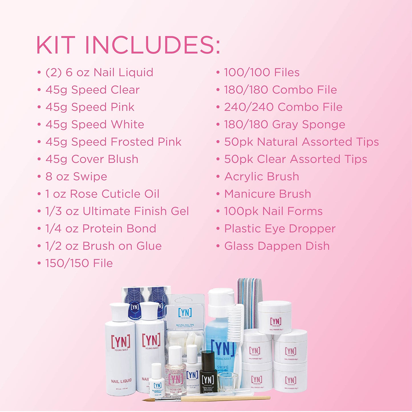 Young Nails False Nail Pro Acrylic Kit Speed