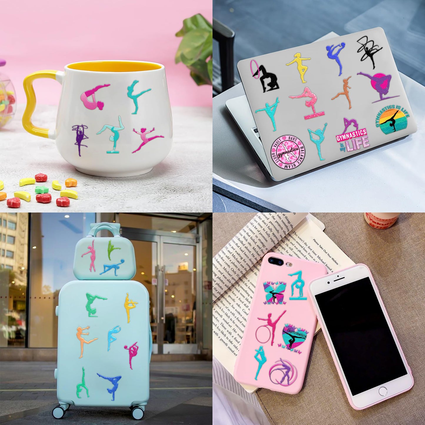 115 PCS Gymnastics Gymnast Gymnastic Temporary Tattoos - Cheerleading