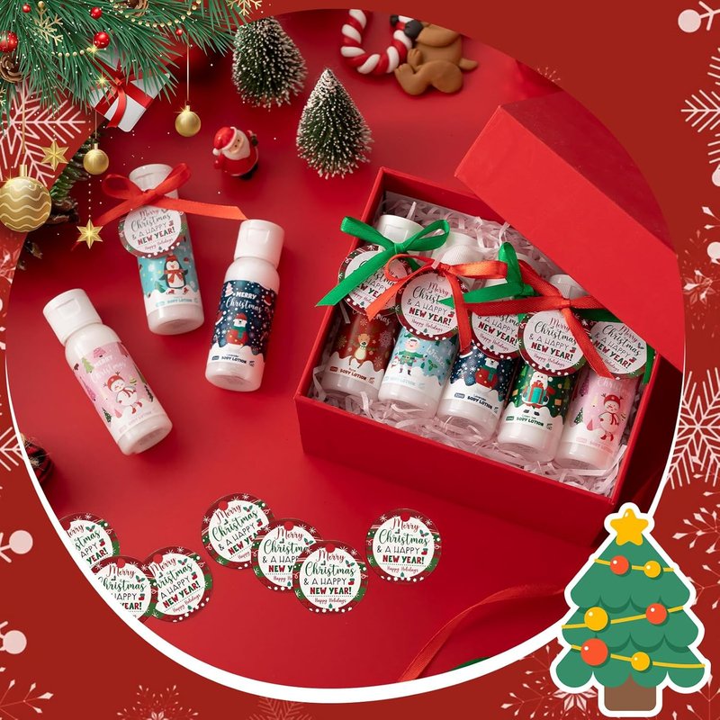 Christmas Hand Cream Gift Set - 48 Travel Size Moisturizing Lotions for Women | Perfect for Party Favors & Stocking Stuffers