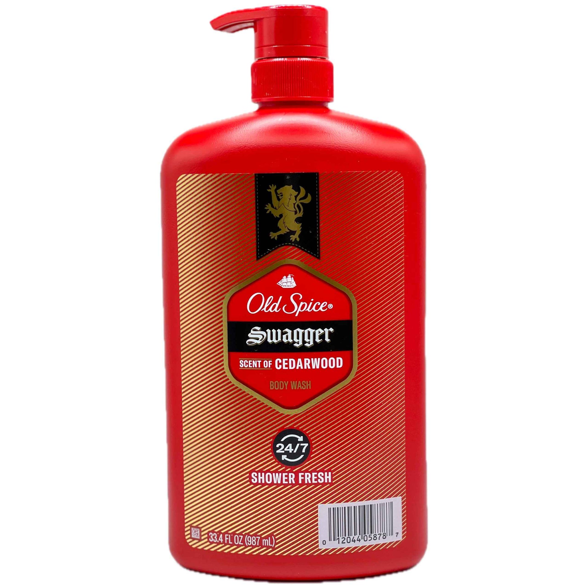 Old Spice SWAGGER BODY WASH SCENT OF CEDARWOOD 24/7 SHOWER FRESH 33.4 FL OZ