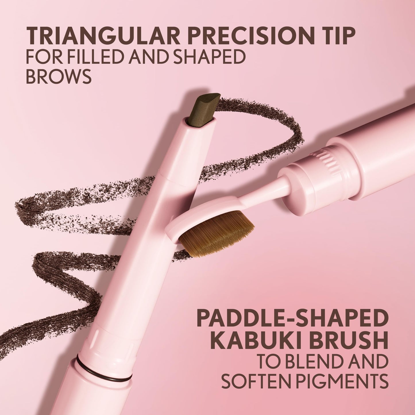 Covergirl Clean Fresh Brow Filler Pomade, 600 Dark Brown, Eyebrow Pencil, Ultra-Precise Tip, Creamy Formula, Highly Pigmented, Soft Matte Finish, Vegan Formula, 0.007oz