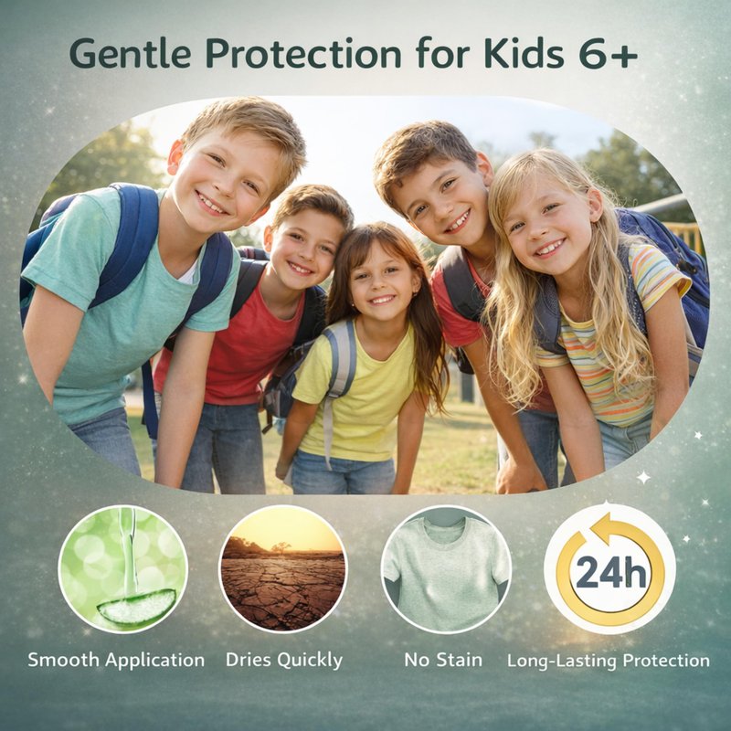 Bussani Kids Deodorant Roll-On – Cucumber & Aloe Vera Scent – Aluminum-Free, Crystal Salt Stone, Gentle on Skin –Gift Set for Boys, Girls, Teens, and Adults – 2.02 fl oz (Cucumber - 3 Pack)