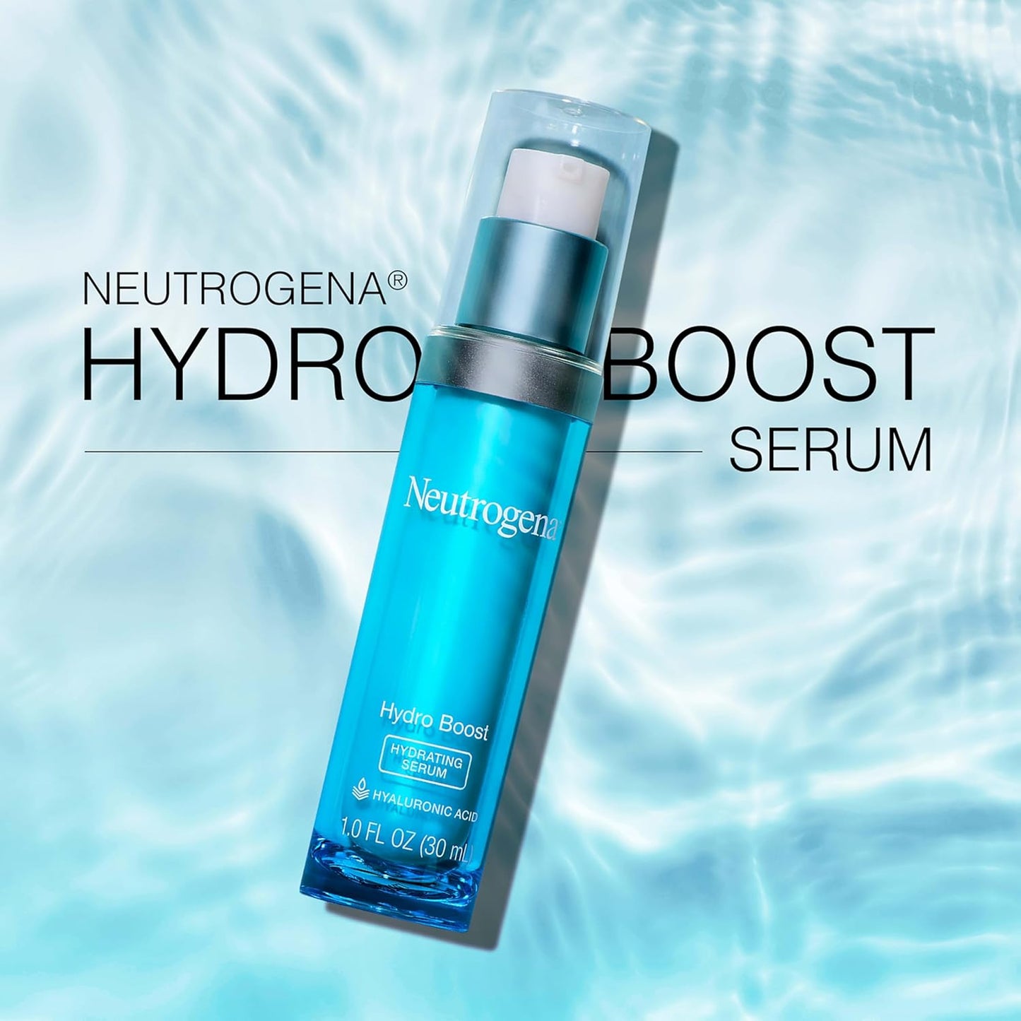 Neutrogena Hydro Boost Hyaluronic Acid Serum - Fast-Absorbing Daily Moisturizer for Hydrated Skin | 1 fl. oz