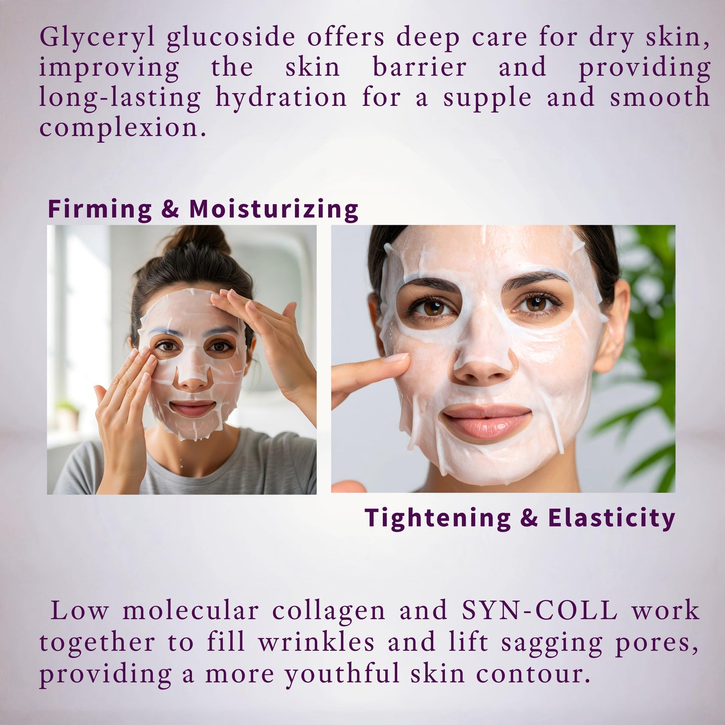 GLOWFINITY - Deep Collagen Korean Skin Care Anti Wrinkle Lifting Face Mask Bio-Collagen Real Deep Mask, Hydrating Overnight Collagen Face Mask for Lifting, Firming and Moisturizing (5pcs/1 Box)
