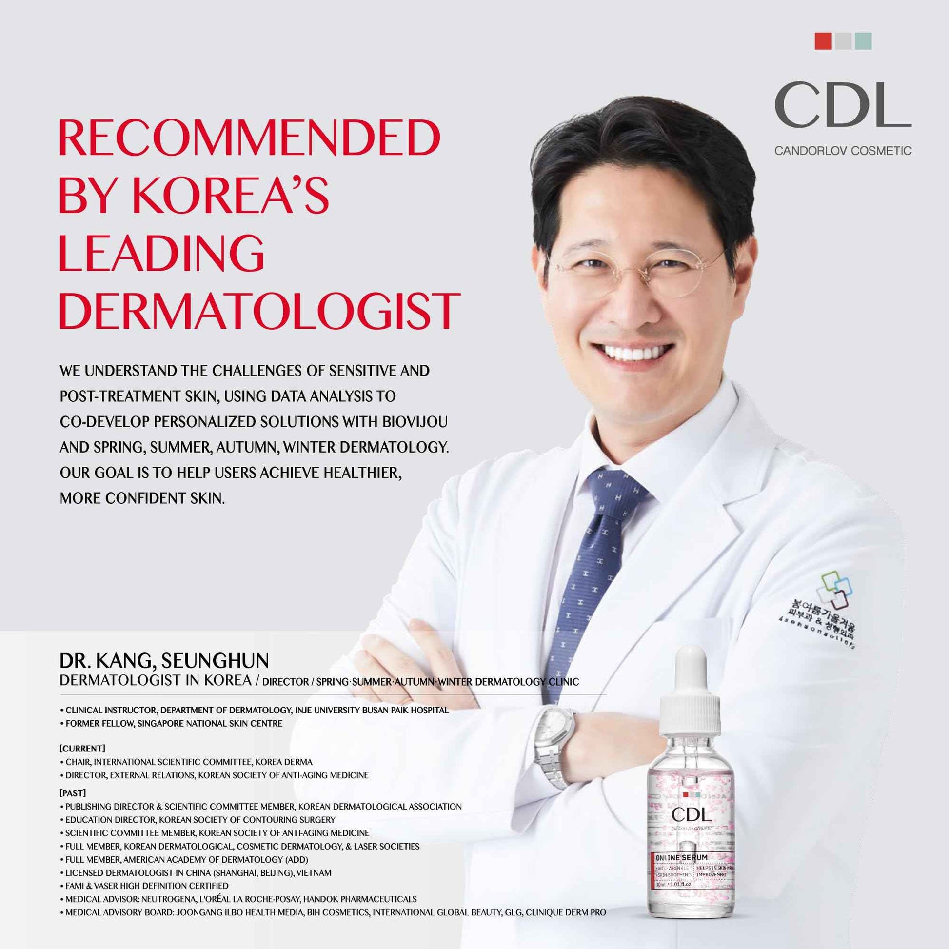 Candorlov Ceramide Serum with Glutathione Dragon Blood for Anti Aging Hydration for Sensitive Acne-Prone Skin, Korean Skin Care for Men Women, Calming Irritation, Skin Firming K Beauty(1.01 fl.oz)