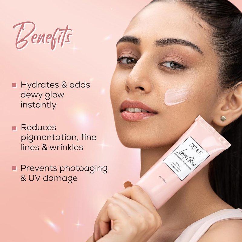Lumi Glow Highlighting Moisturizer - 3% Niacinamide & 1% Hyaluronic Acid for Glowing Skin | Anti-Aging, Reduces Fine Lines & Pigmentation