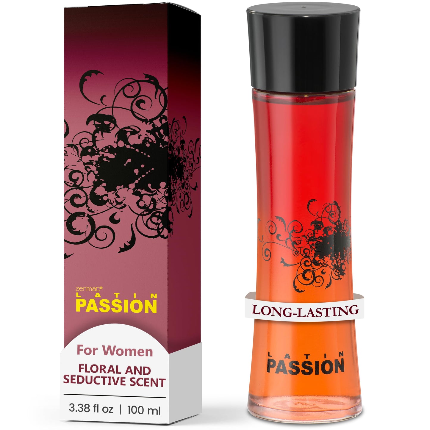 Zermat Latin Passion | Inspired by C Dio.r Poiso.n |Sensual Long-Lasting Oriental Eau de Parfum |Vanilla Perfume for Women with Mimosa, Rose & Coconut | Night Fragrance | Gift for Women |100ml / 3.4oz