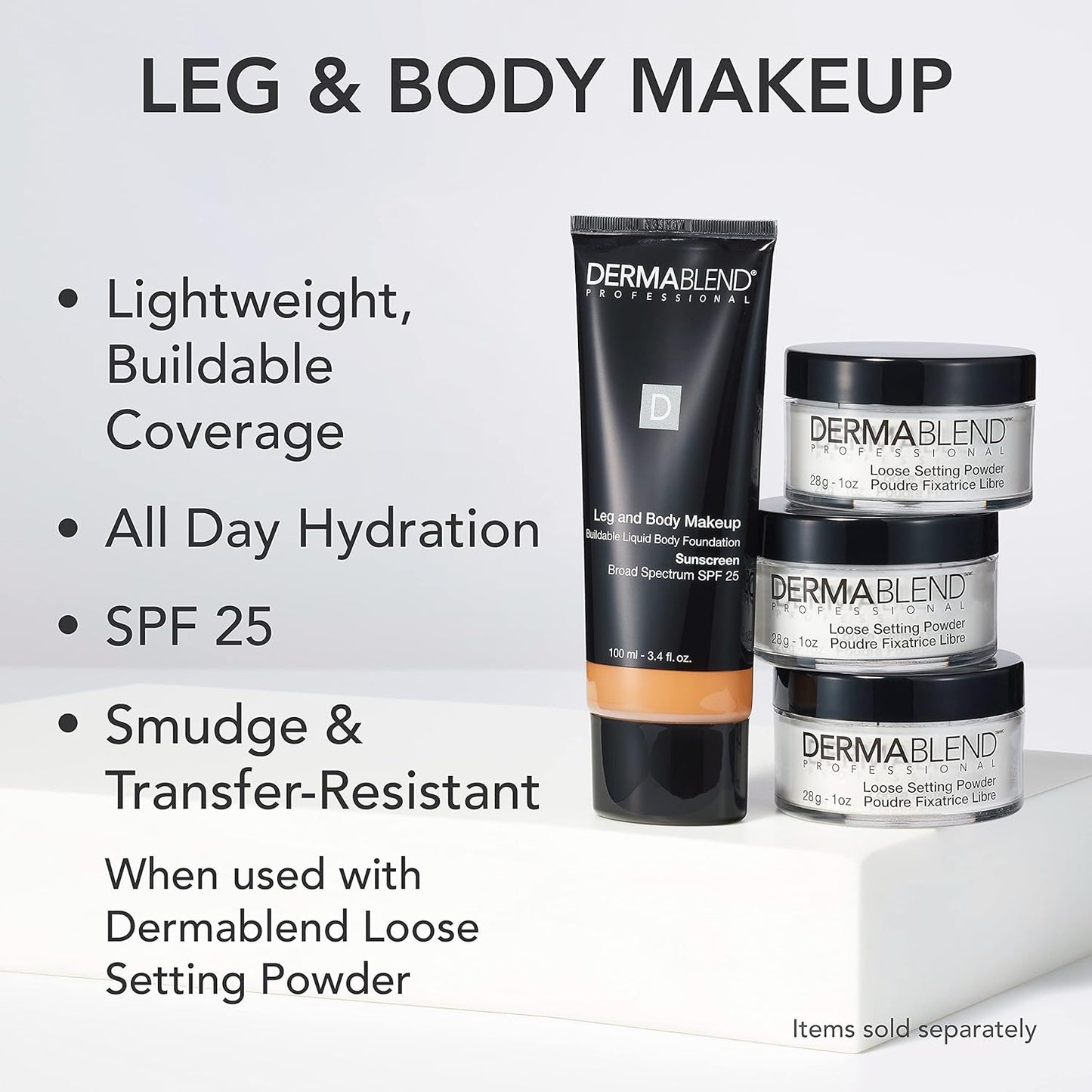 Dermablend Leg and Body Makeup Foundation - SPF 25 for All-Day Coverage