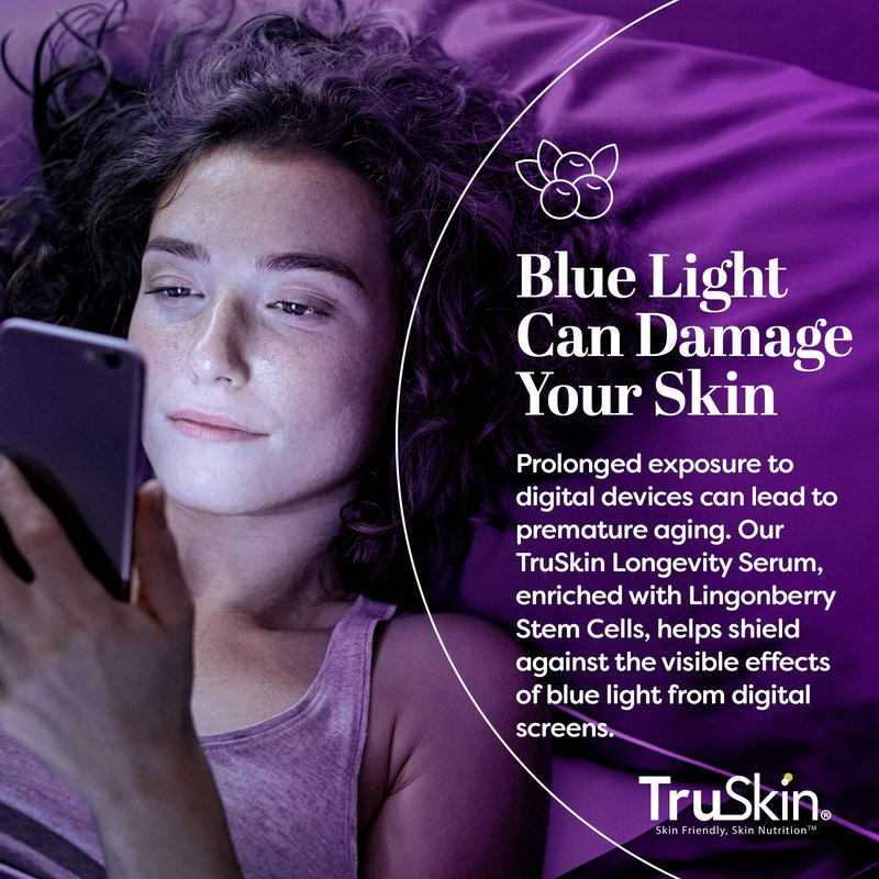 TruSkin Longevity Bakuchiol Serum - Rejuvenating Face Serum with Lingonberry Stem Cells & Snow Algae - Healthy Aging Gentle Retinol Alternative - Improves Appearance of Wrinkles, 1 fl oz