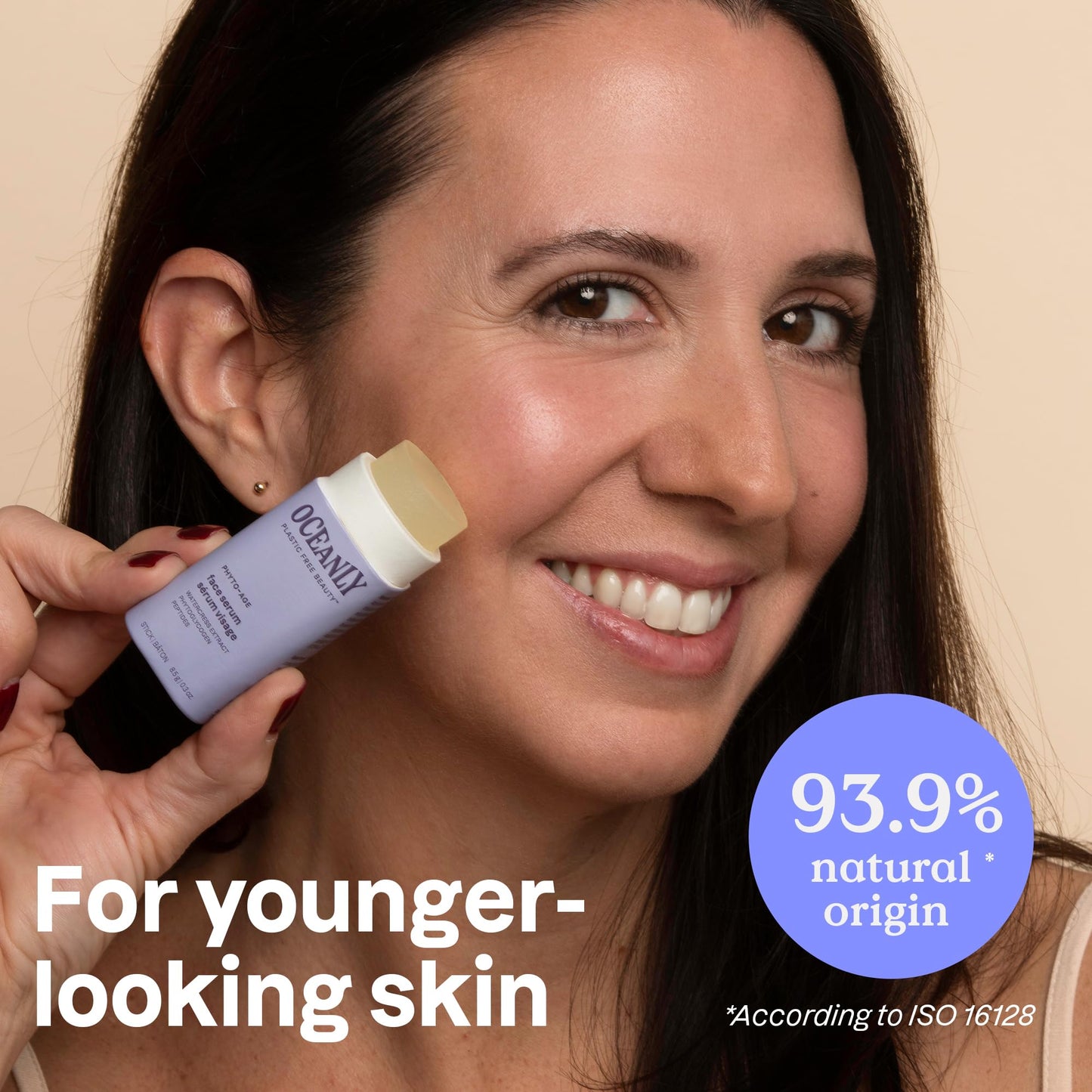 ATTITUDE Oceanly Face Serum Bar, EWG Verified, Plastic-free, Plant and Mineral-Based Ingredients, Vegan and Cruelty-free Beauty Products, PHYTO AGE, Unscented, 1 Ounce