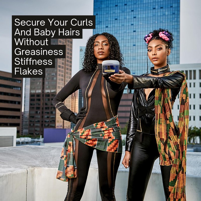 Edge Control & Braid Foam - Flexible Strong Hold for Natural & Relaxed Hair | 2 PC Pack