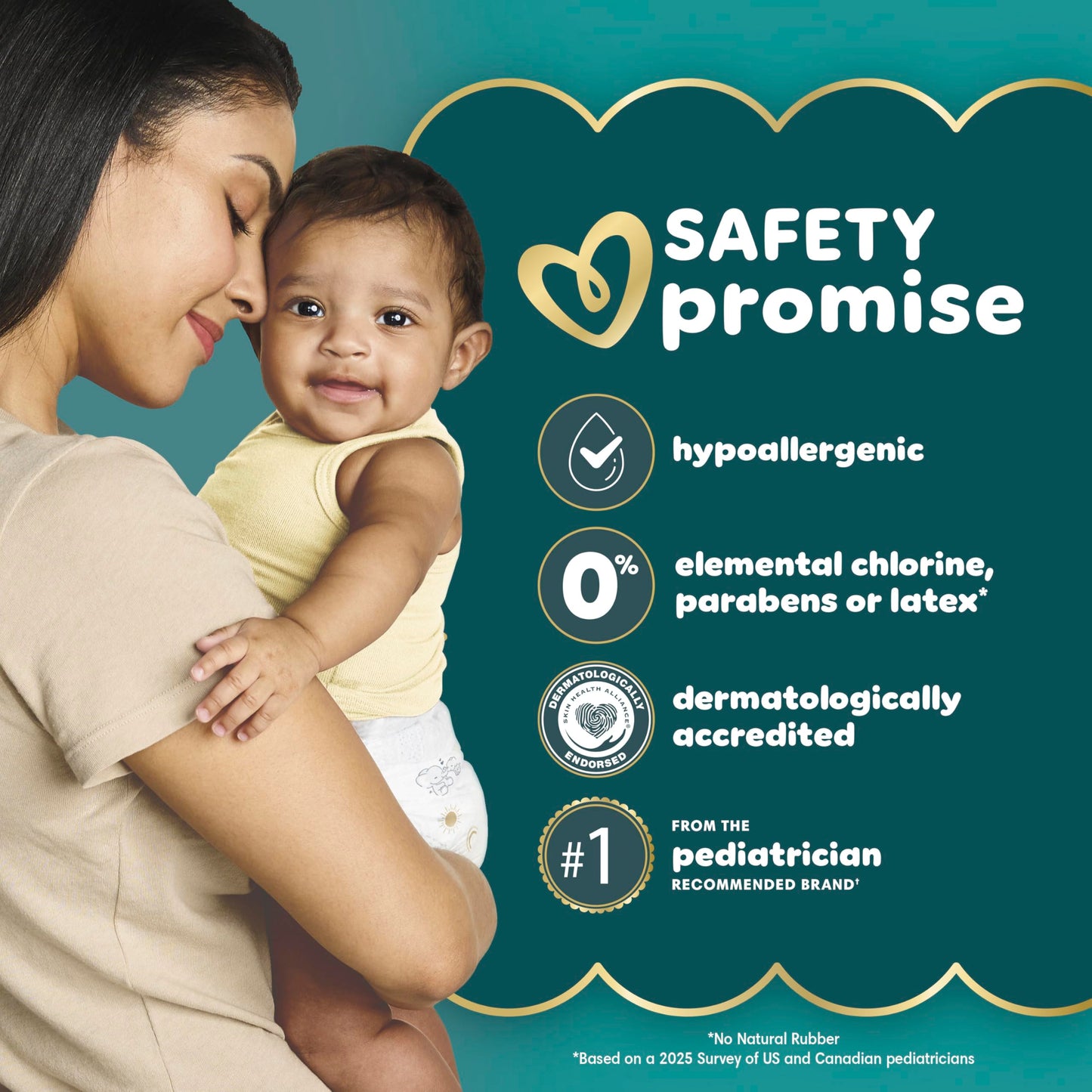 Pampers Swaddlers Diapers, Size 2 (10-22 lbs), 84 Count, Hypoallergenic, Absorbent, Keeps Baby Dry and Comfortable, Skin Safe Disposable Baby Diaper