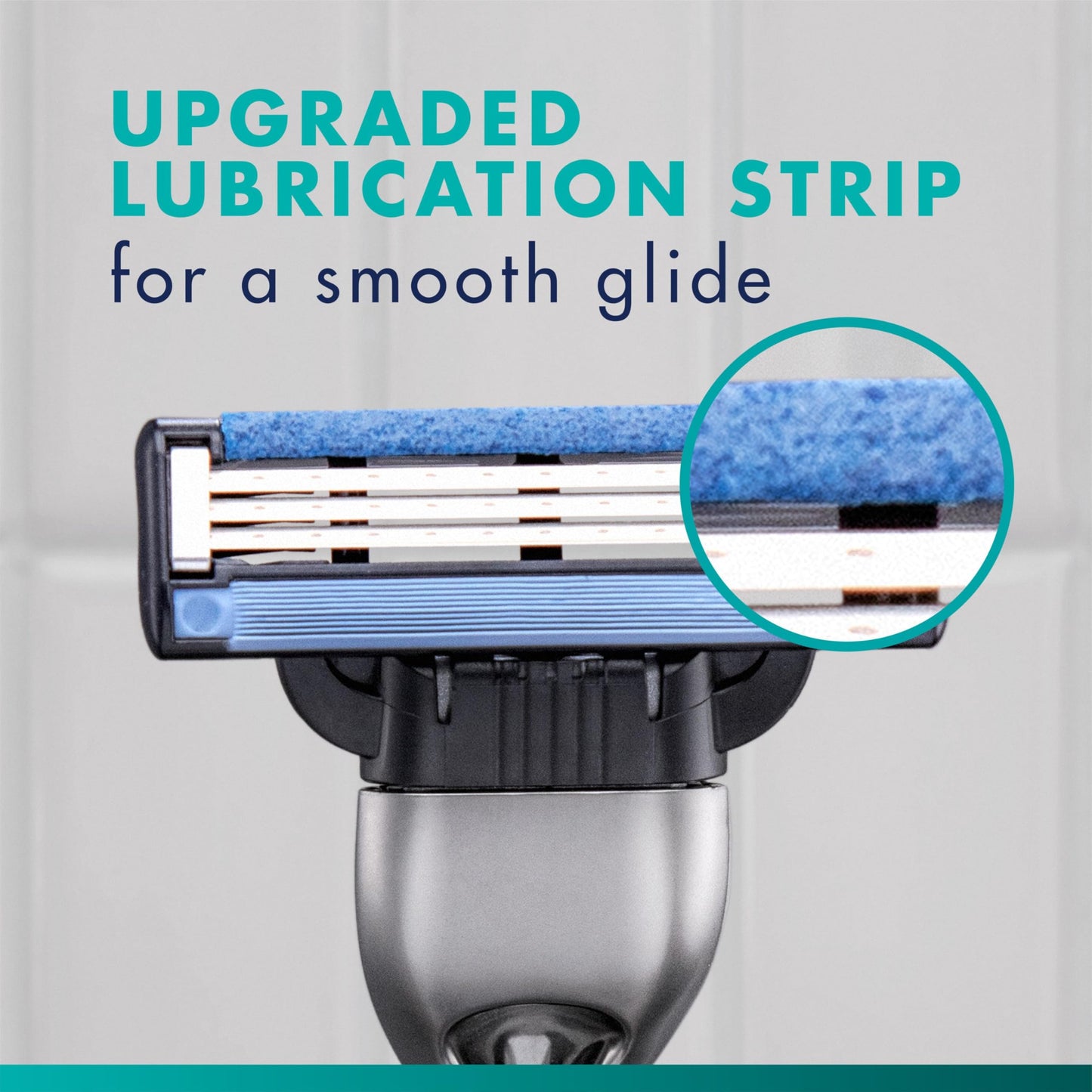 Gillette Mach3 Shaving Razor for Men, 1 Razor Gillette 3-Blade Handle for Men’s Grooming, 10 Razor Blade Refills, Lubrication Strip