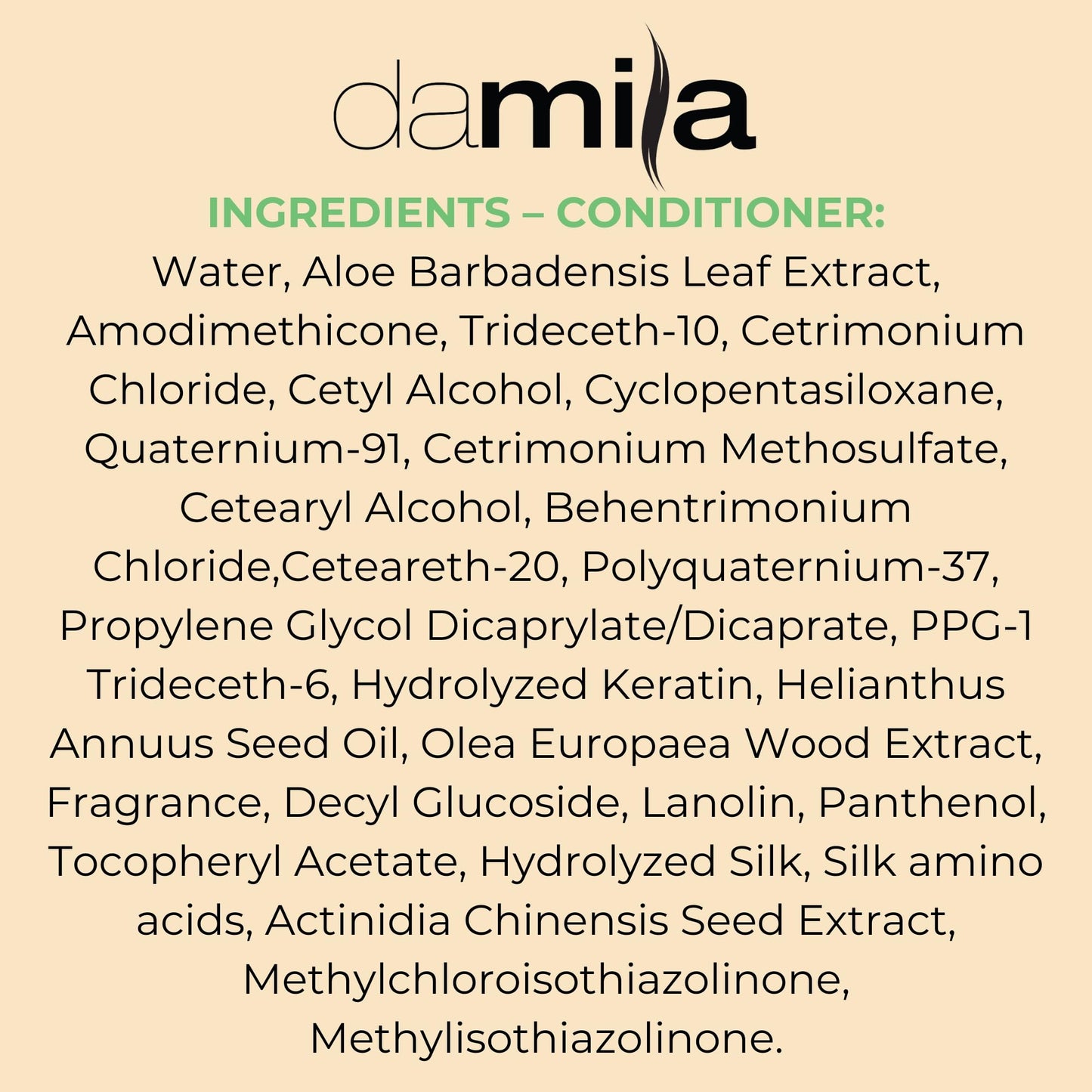 Damila Salt & Sulfate Free Shampoo & Conditioner for Keratin and Color Treated Hair - Professional Keratin Value Pack for Damaged, Frizzy, Curly, Dry & Thin Hair - Shampoo Sin Sal - 16.9 Fl Oz