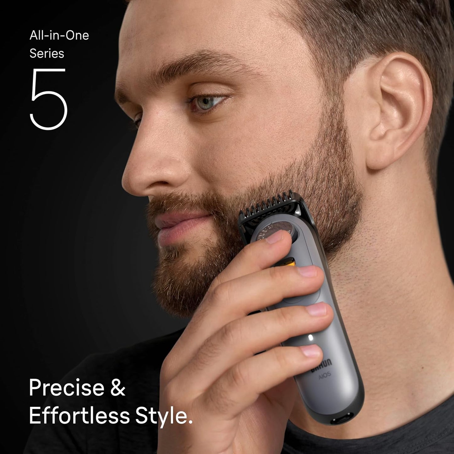 Braun Series 5 All-in-One Beard & Body Grooming Kit - Cordless Trimmer & Shaver for Men | Smooth Shave Head, AIO 5510