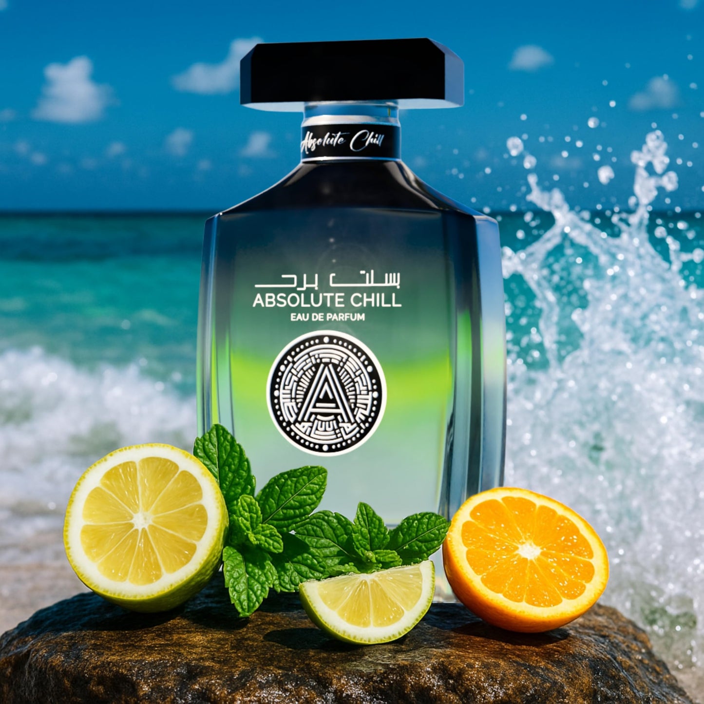 Atralia Absolute Chill 100ml EDP – Citrus Mint Perfume for Men & Women | Green Lemon, Mint, Orange, Blackcurrant | Summer Fresh Long-Lasting Fragrance