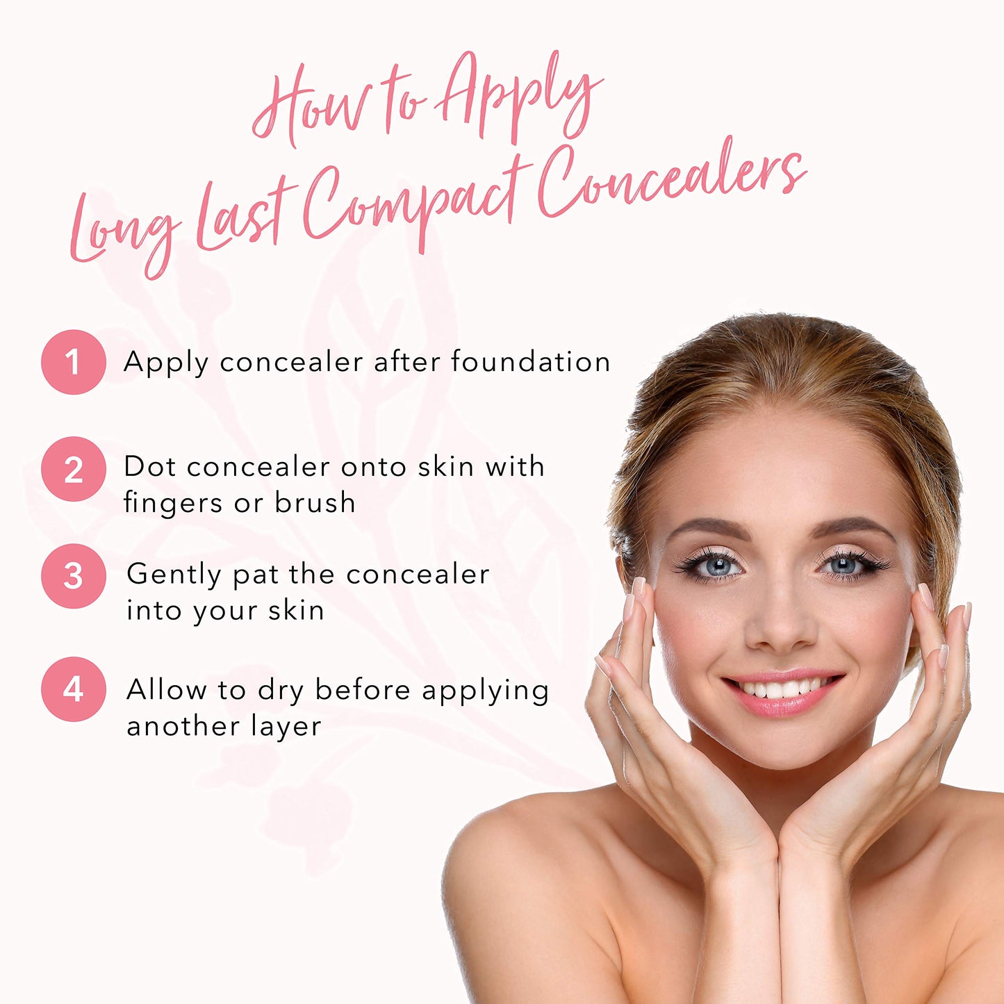 100% PURE Fruit Pigmented Long Last Compact Concealer, Peach Bisque, Full Coverage Concealer, Diminish Dark Circles (Medium with Yellow Undertones) - 0.11oz