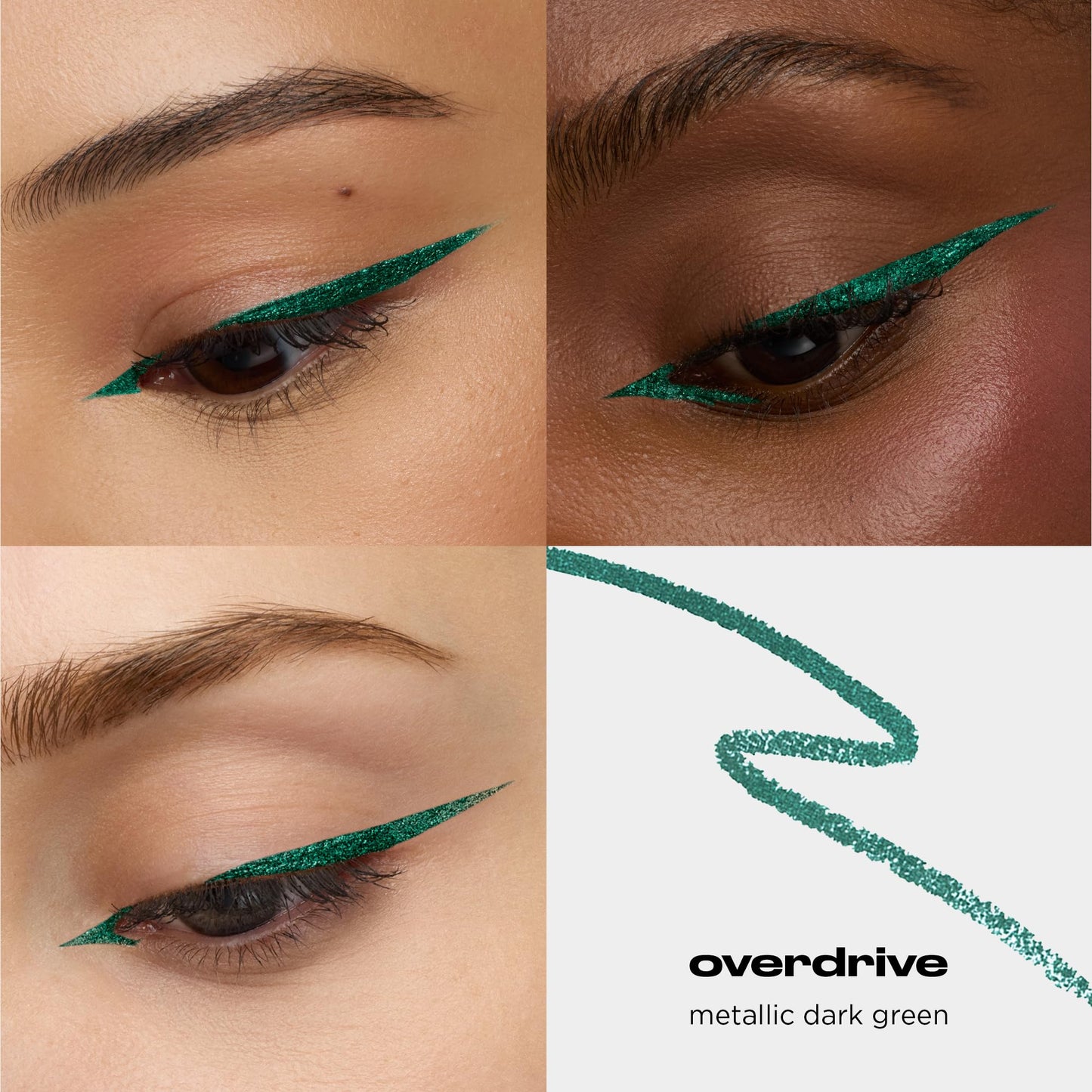 URBAN DECAY 24/7 Glide-On Waterproof Eyeliner Pencil - Smudge-Proof, Long-Lasting, Transfer-Proof, Up to 16HR Wear, Smooth No-Tug Formula, Overdrive (Deep Green Metallic) - 0.04 oz