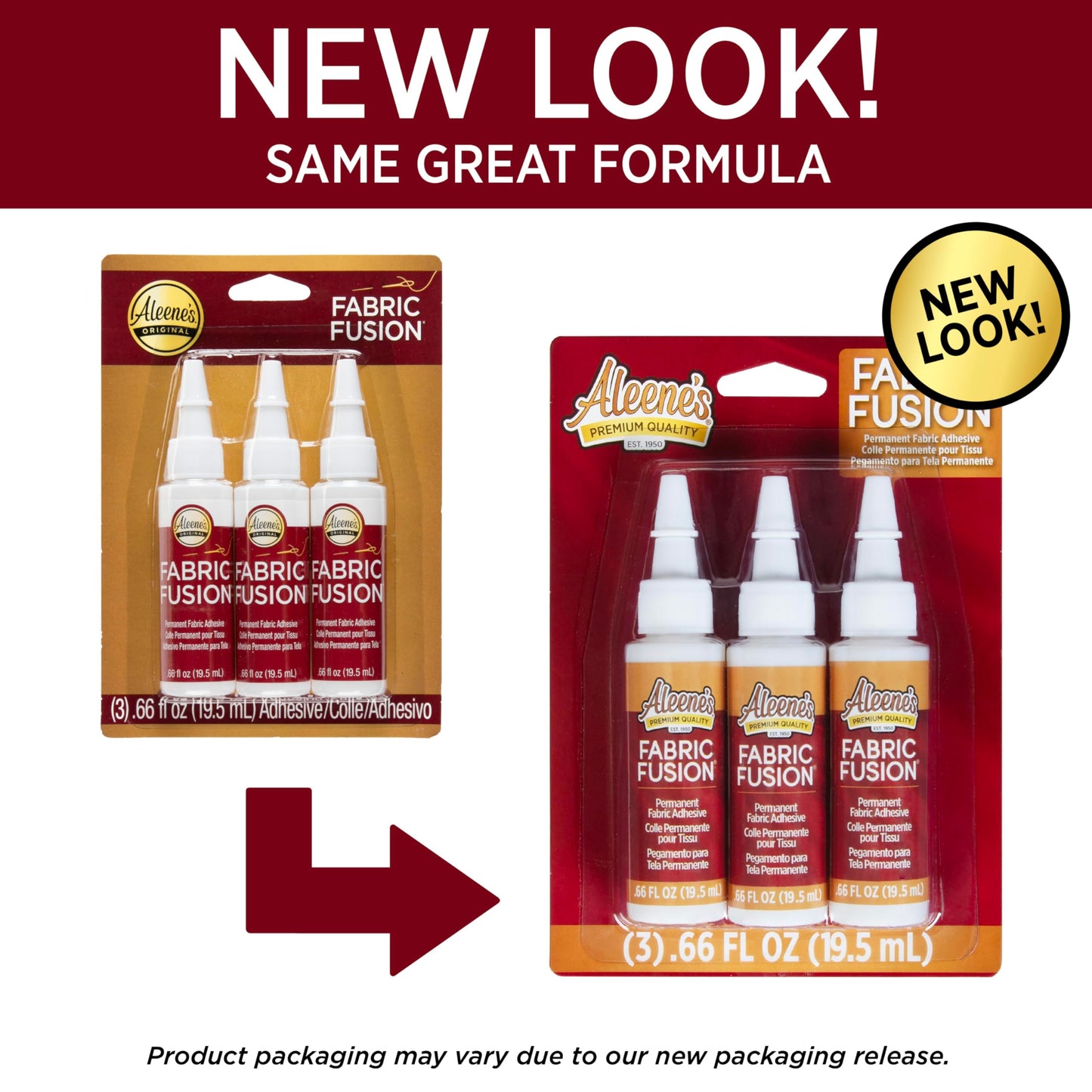 Aleene's Fabric Fusion Glue, 3 Count, (Pack of 1)