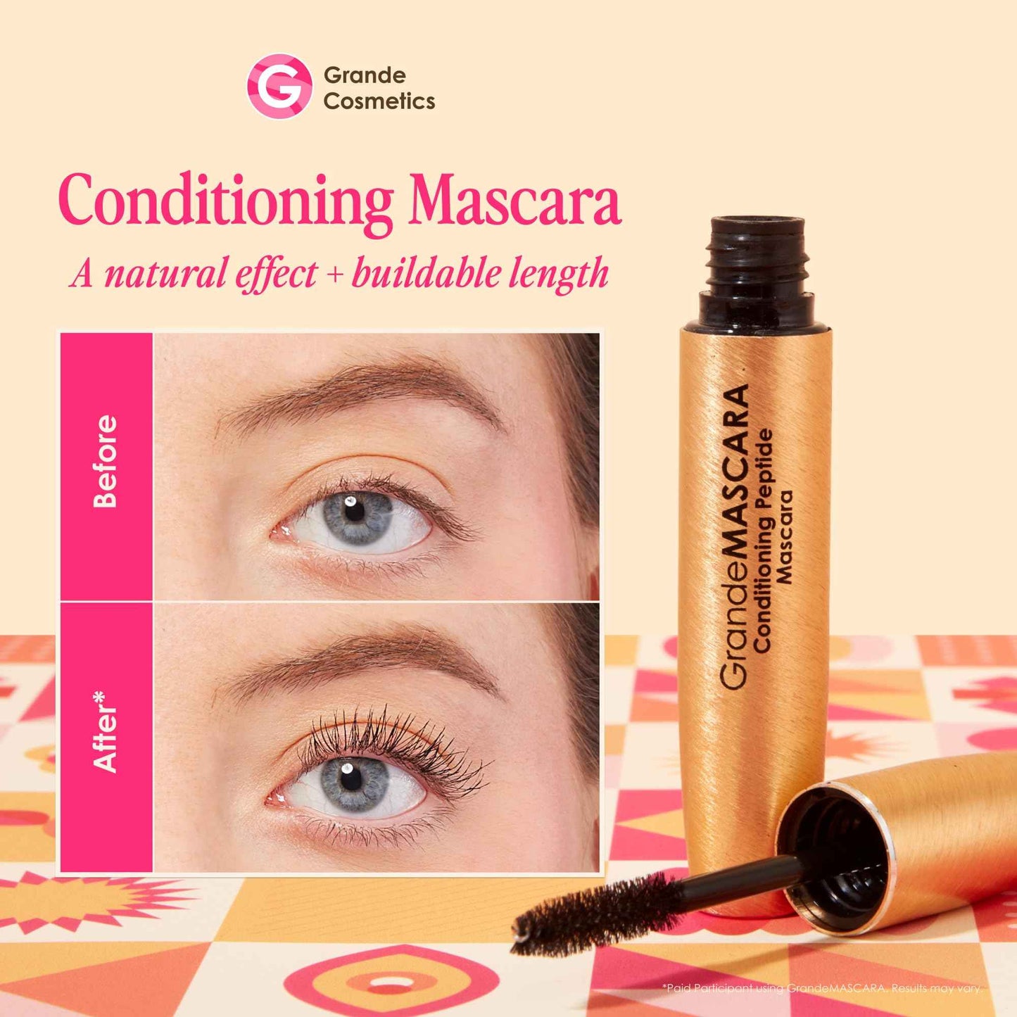 Grande Cosmetics 2-Step Lash System Set, GrandeLASH-MD & GrandeMASCARA Conditioning Peptide Mascara for Fuller, Healthier, Longer-Looking Lashes