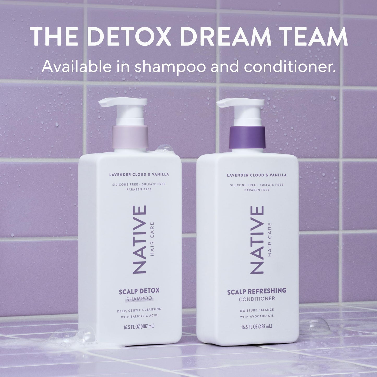Native Scalp Detox Shampoo Lavender Cloud & Vanilla 16.5 fl Oz.