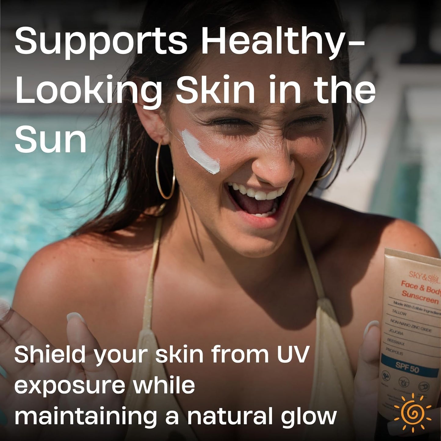 Sky and Sol Mineral Sunscreen SPF 50 - Non-Greasy Formula with Zinc Oxide | 3 oz (85 g)