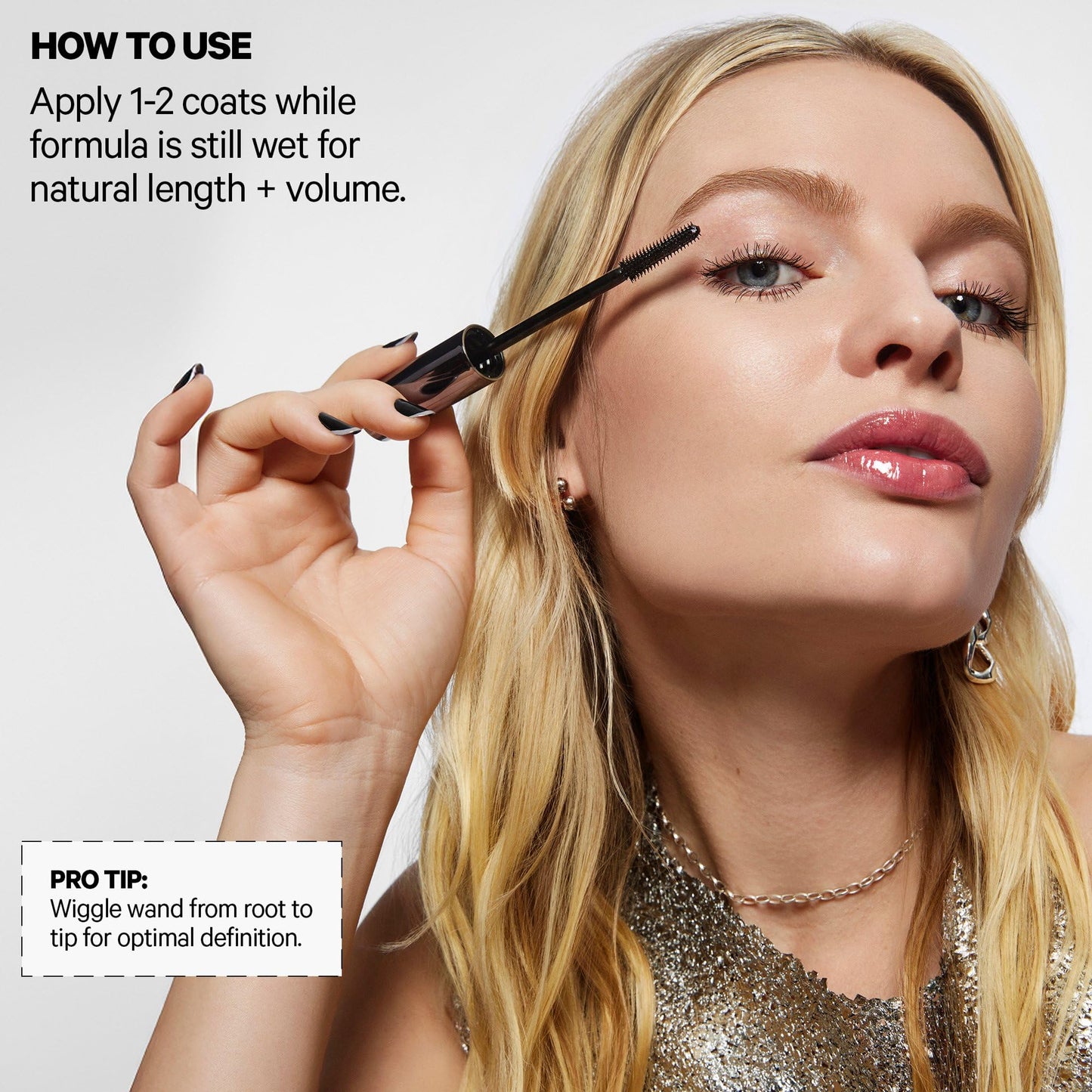 Milk Makeup KUSH High Roll Tubing Mascara – Clean Longwear Mascara for Natural Volume, Length + Definition – Water-Resistant, Smudge-Proof + Flake-Free Up to 24 Hours – 0.3 oz