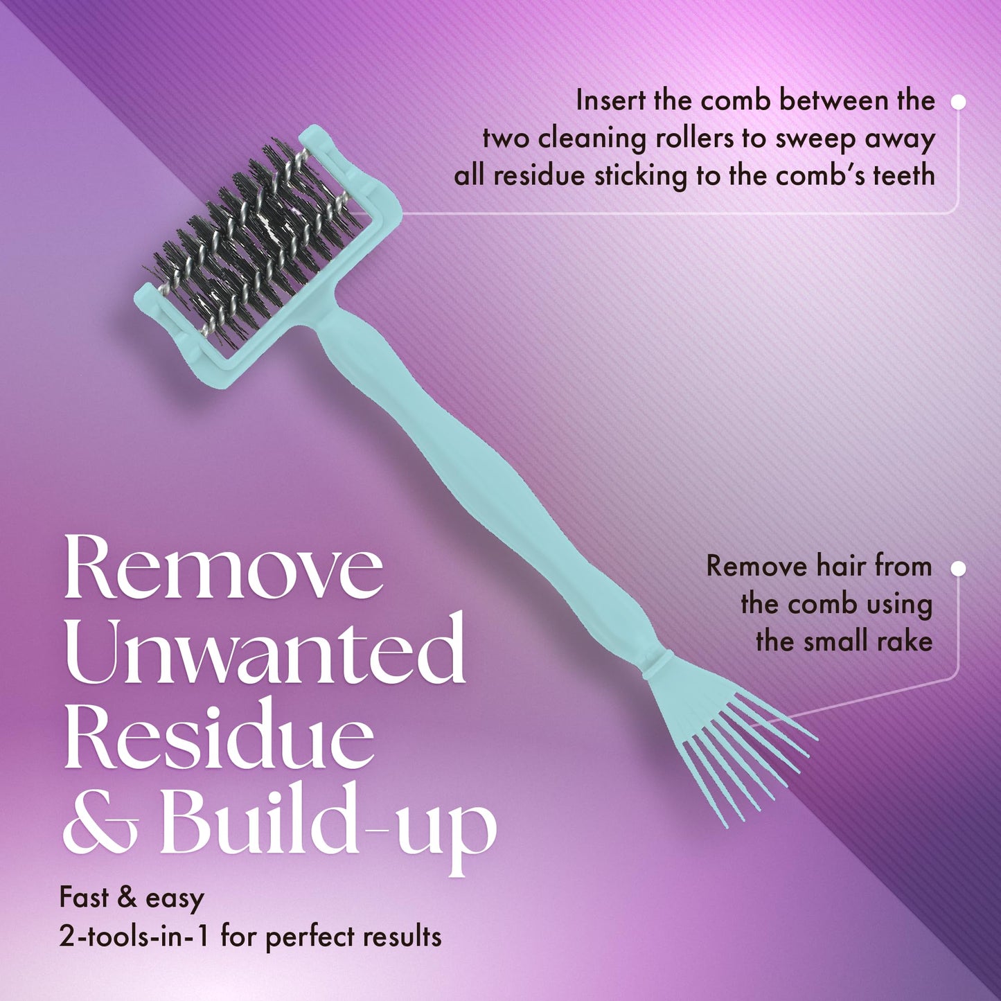 Olivia Garden Comb Cleaner 2-tools-in-1