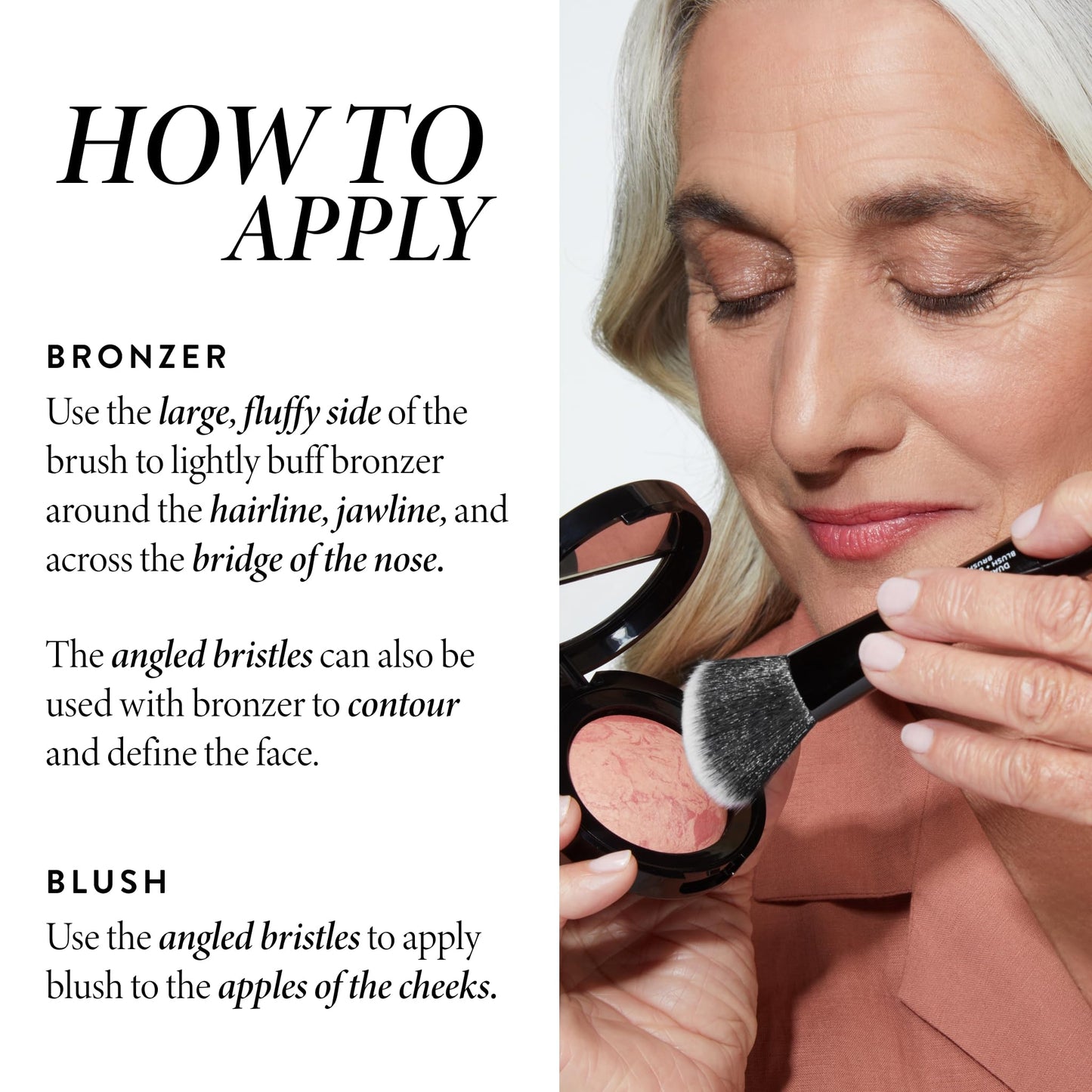 LAURA GELLER NEW YORK Baked Blush-n-Bronze, Rose Bronze and Dual-Ended Blush and Bronzer Brush
