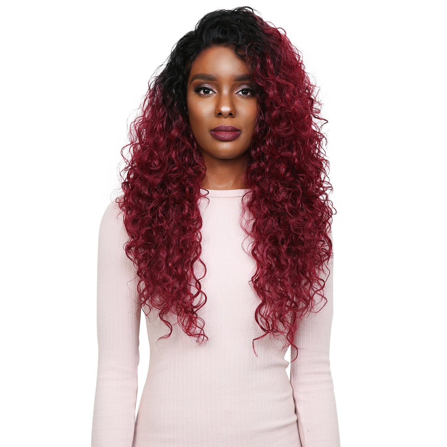 Sensationnel Instant Boutique Bundles Wig - Deep Synthetic Natural Looking Volume (1B OFFBLACK)