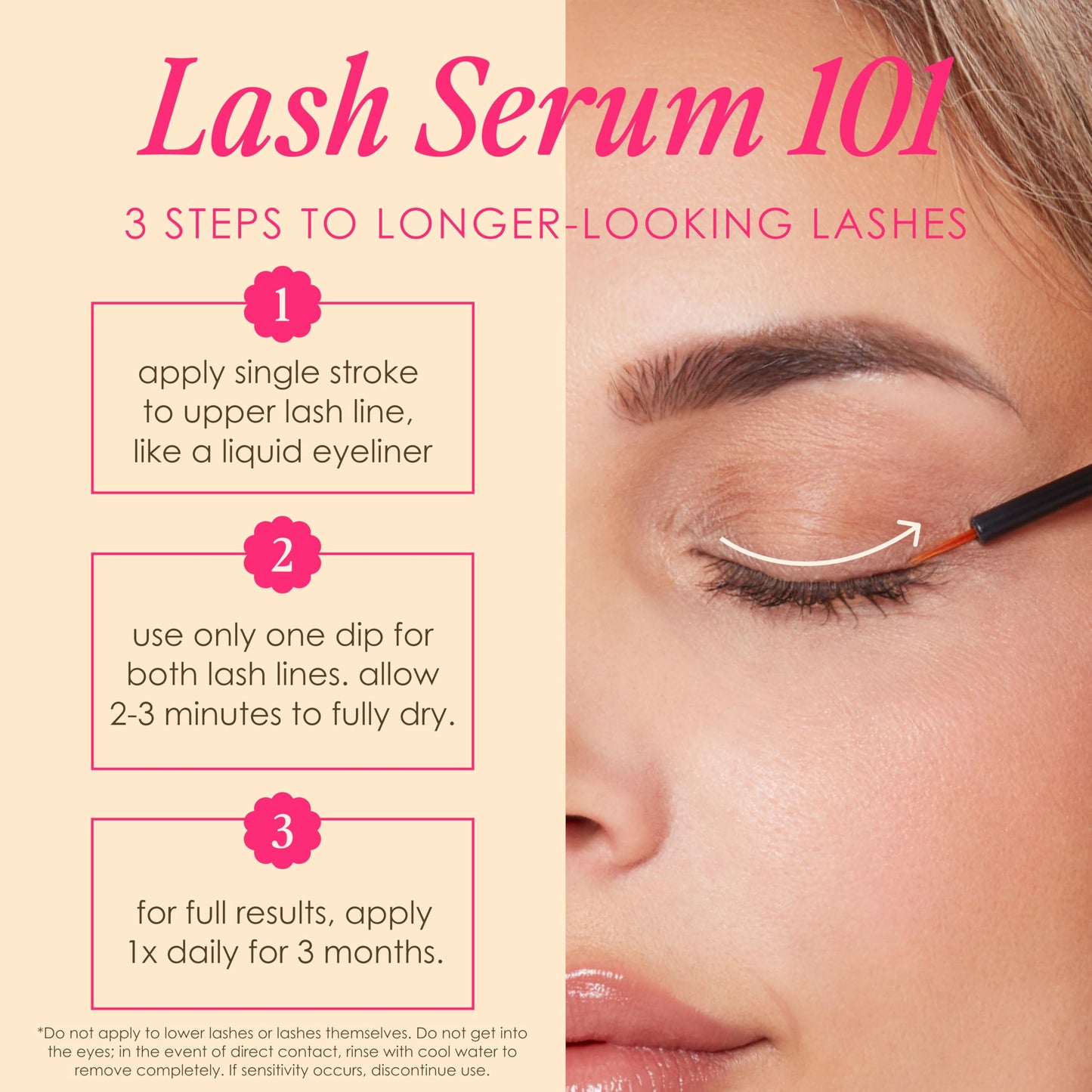 Grande Cosmetics GrandeLASH-MD Lash Enhancing Serum - Peptide & Vitamin Infused Formula for Longer, Thicker, Fuller Looking Lashes - Ophthalmologist Tested, Cruelty-Free, 3 Month Supply (2mL)