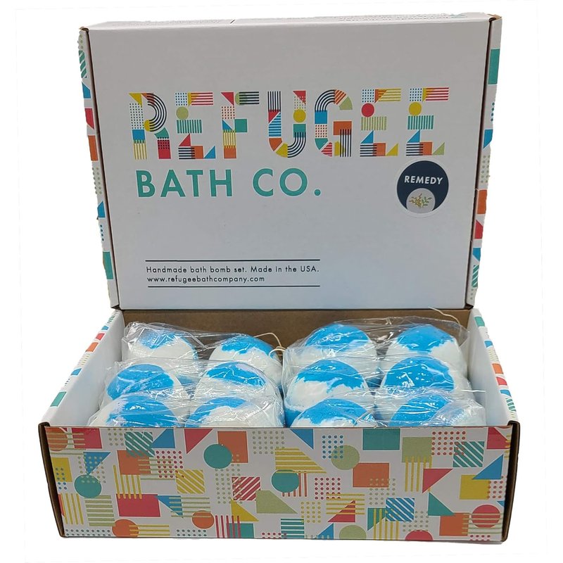 Bath Bombs Variety Pack - Tea Tree & Eucalyptus Essential Oils with Cocoa Butter | 12 Pack